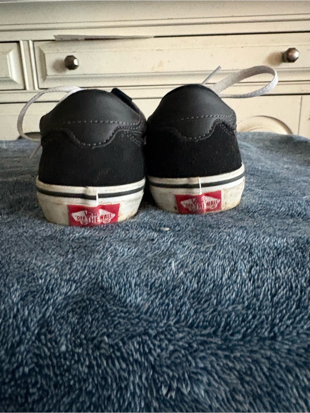 Vans Kids Black Low-Top Sneakers with White Soles